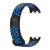Gigapack Pótszíj (egyedi méret, szilikon, lyukacsos, légáteresztő) KÉK / FEKETE Xiaomi Band 8