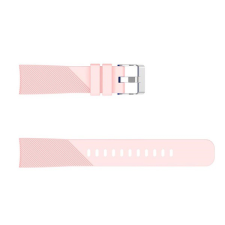 Gigapack Pótszíj (univerzális, 20 mm, szilikon, állítható, csíkos minta) RÓZSASZÍN [Realme Watch] (5996457825608) óraszíj
