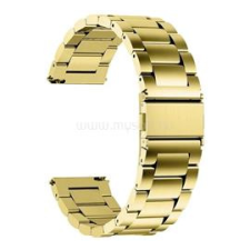 Gigapack Pótszíj (univerzális, 20mm, rozsdamentes acél, pillangó csat) ARANY (GP-129836) okosóra kellék