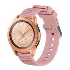 Gigapack Pótszíj (univerzális, 20mm, szilikon, 3D csíkos) RÓZSASZÍN (GP-129078) okosóra kellék