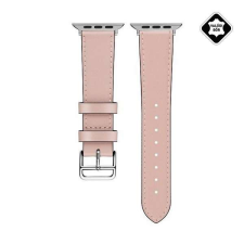 Gigapack Pótszíj (univerzális, 20mm, valódi bőr, levarrt szél) RÓZSASZÍN okosóra kellék