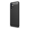 Gigapack Samsung Galaxy A32 (SM-A326) szilikon telefonvédő (közepesen ütésálló, szálcsiszolt, karbon minta) fekete