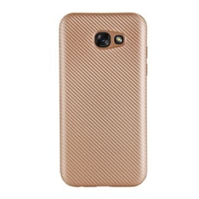 Gigapack Samsung Galaxy A3 (2017) szilikon telefonvédő (karbon minta, arany) tok és táska