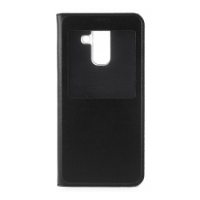 Gigapack Samsung Galaxy A6+ (2018) SM-A605F tok álló (Flip, oldalra nyíló) fekete tok és táska