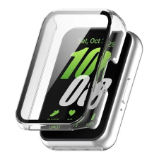 Gigapack Samsung Galaxy Fit 3 Műanyag keret (BUMPER, ütésállóság + kijelzővédő üveg) ÁTLÁTSZÓ okosóra kellék