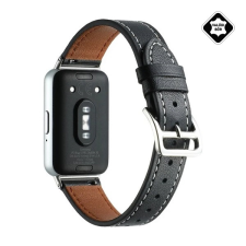 Gigapack Samsung Galaxy Fit 3 pótszíj (egyedi méret, valódi bőr) fekete okosóra kellék