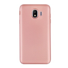 Gigapack Samsung Galaxy J4 Szilikon telefonvédő (karbon minta, rozéarany) tok és táska