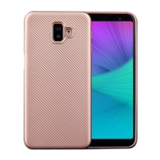Gigapack Samsung Galaxy J6+ Szilikon telefonvédő (karbon minta, rozéarany) tok és táska