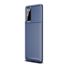 Gigapack Samsung Galaxy S20 Szilikon telefonvédő (légpárnás sarok, karbon minta, sötétkék) tok és táska