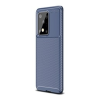 Gigapack Samsung Galaxy S20 Ultra Szilikon telefonvédő (légpárnás sarok, karbon minta, sötétkék)
