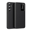 Gigapack Samsung Galaxy S26 (SM-S942) tok álló (aktív flip, oldalra nyíló, smart view cover) fekete