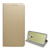 Gigapack Samsung Galaxy S9 (SM-G960) tok álló, bőr hatású (flip, asztali tartó funkció, rombusz minta) arany