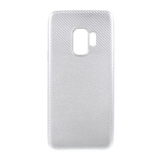Gigapack Samsung Galaxy S9 Szilikon telefonvédő (karbon minta, ezüst) tok és táska