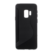 Gigapack Samsung Galaxy S9 szilikon telefonvédő (S-line, karbon minta, fekete) tok és táska