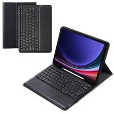 Gigapack Samsung Galaxy Tab S9 Plus bőr hatású tok QWERTY angol nyelvű fekete (GP-147100) (GP-147100) tablet tok