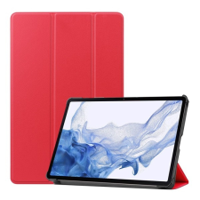 Gigapack Samsung Galaxy Tab S9 WIFI (SM-X710) tok álló, (aktív flip, trifold asztali tartó funkció, s pen tartó) piros tablet tok