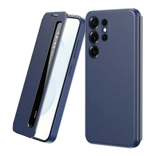 Gigapack Samsung S22 Ultra aktív flip tok Smart View Window sötétkék GP-183127 tok és táska