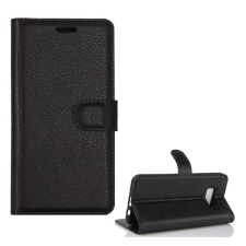 Gigapack Samsung S8 GIGAPACK tok álló, bőr hatású FLIP, prémium, FEKETE tok és táska