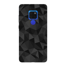 Gigapack Szilikon telefonvédő (3D, gyémánt minta) FEKETE [Huawei Mate 20] (5996457828425) tok és táska