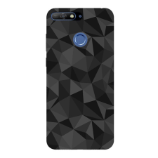 Gigapack Szilikon telefonvédő (3D, gyémánt minta) FEKETE [Huawei Y6 Prime (2018)] (5996457792351) tok és táska