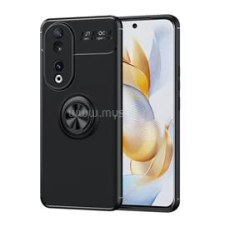 Gigapack Szilikon telefonvédő (asztali tartó, tartógyűrű, 360°, mágneses) FEKETE (GP-143630) tok és táska