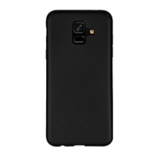 Gigapack Szilikon telefonvédő (karbon minta) FEKETE [Samsung Galaxy A6 (2018) SM-A600F] (5996457772803) tok és táska