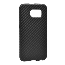 Gigapack Szilikon telefonvédő (karbon minta) FEKETE [Samsung Galaxy S6 (SM-G920)] tok és táska