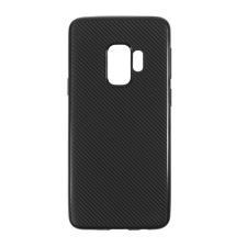 Gigapack Szilikon telefonvédő (karbon minta) FEKETE [Samsung Galaxy S9 (SM-G960)] (5996457744725) mobiltelefon kellék