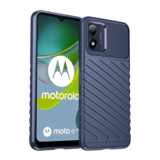 Gigapack Szilikon telefonvédő (közepesen ütésálló, csíkos, dombor minta) SÖTÉTKÉK Motorola Moto E13 tok és táska