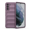 Gigapack Szilikon telefonvédő (közepesen ütésálló, kamera védelem, 3D minta) LILA Samsung Galaxy S21 (SM-G991) 5G