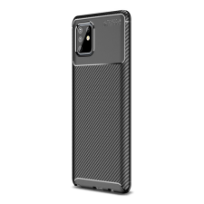 Gigapack Szilikon telefonvédő (közepesen ütésálló, légpárnás sarok, karbon minta) fekete gp-94596 tok és táska