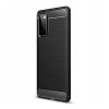Gigapack Szilikon telefonvédő (közepesen ütésálló, légpárnás sarok, szálcsiszolt, karbon minta) FEKETE [Samsung Galaxy S20 FE (SM-G780)] (5996591004006) - Telefontok