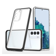 Gigapack Szilikon telefonvédő (közepesen ütésálló, műanyag keret, akril hátlap, kamera védelem) FEKETE Samsung Galaxy S23 Plus (SM-S916) tok és táska