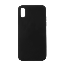 Gigapack Szilikon telefonvédő (matt) FEKETE [Apple iPhone XS 5.8] (5996457725304) tok és táska