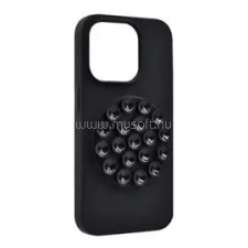 Gigapack Szilikon telefonvédő (matt, kameravédő, tapadókorong) FEKETE (GP-187385) tok és táska