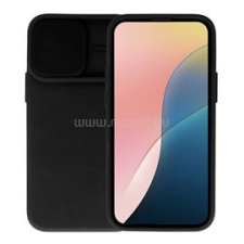 Gigapack Szilikon telefonvédő (matt, mikrofiber plüss belső, kameravédő) FEKETE (GP-130574) tok és táska