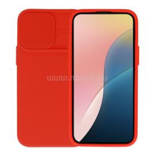 Gigapack Szilikon telefonvédő (matt, mikrofiber plüss belső, kameravédő) PIROS (GP-172521) tok és táska