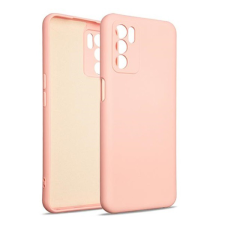 Gigapack Szilikon telefonvédő (matt, mikrofiber plüss karcolásmentesítő belső, prémium) RÓZSASZÍN [Oppo A16s] (5996591235479) tok és táska