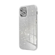 Gigapack Szilikon telefonvédő (műanyag belső, csillogó hátlap) ezüst gp-139113 tok és táska