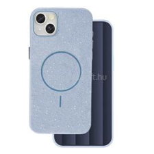 Gigapack Szilikon telefonvédő (műanyag hátlap, kameravédő, MagSafe, csillogó) VILÁGOSKÉK (GP-171527) tok és táska