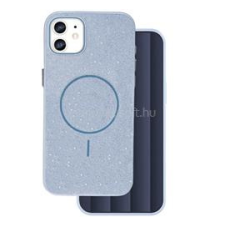 Gigapack Szilikon telefonvédő (műanyag hátlap, kameravédő, MagSafe, csillogó) VILÁGOSKÉK (GP-171535) tok és táska