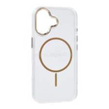 Gigapack Szilikon telefonvédő (műanyag hátlap, kameravédő, MagSafe, légpárnás sarok) ARANY (GP-177254) tok és táska