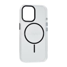 Gigapack Szilikon telefonvédő (műanyag hátlap, kameravédő, MagSafe, légpárnás sarok) FEKETE (GP-177269) tok és táska