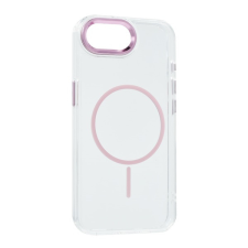 Gigapack Szilikon telefonvédő (műanyag hátlap, kameravédő, MagSafe, légpárnás sarok) RÓZSASZÍN Apple iPhone 16e tok és táska