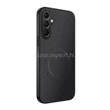 Gigapack Szilikon telefonvédő (műanyag hátlap, karbon minta, mágneses) FEKETE (GP-182309) tok és táska