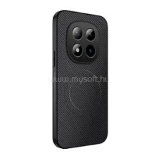 Gigapack Szilikon telefonvédő (műanyag hátlap, karbon minta, mágneses) FEKETE (GP-182313) tok és táska