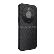 Gigapack Szilikon telefonvédő (műanyag hátlap, karbon minta, mágneses) FEKETE (GP-182318) tok és táska