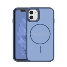 Gigapack Szilikon telefonvédő (műanyag hátlap, ütésállóság, légpárnás sarok, kameravédő, MagSafe) SÖTÉTKÉK (GP-181570) tok és táska