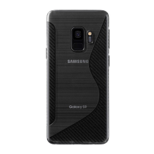 Gigapack Szilikon telefonvédő (S-line, karbon minta) ÁTLÁTSZÓ [Samsung Galaxy S9 (SM-G960)] (5996457755714) tok és táska