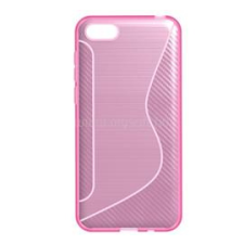 Gigapack Szilikon telefonvédő (S-line, karbon minta) RÓZSASZÍN (GP-80358) tok és táska
